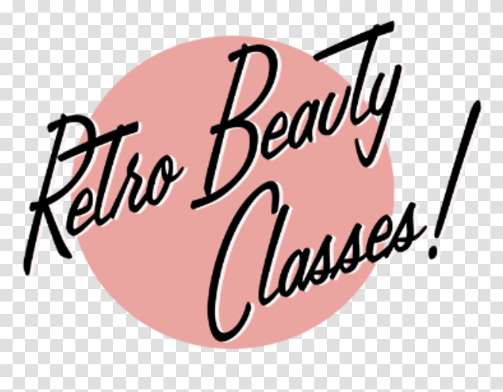Retro Beauty Classes, Handwriting, Label, Leisure Activities Transparent Png