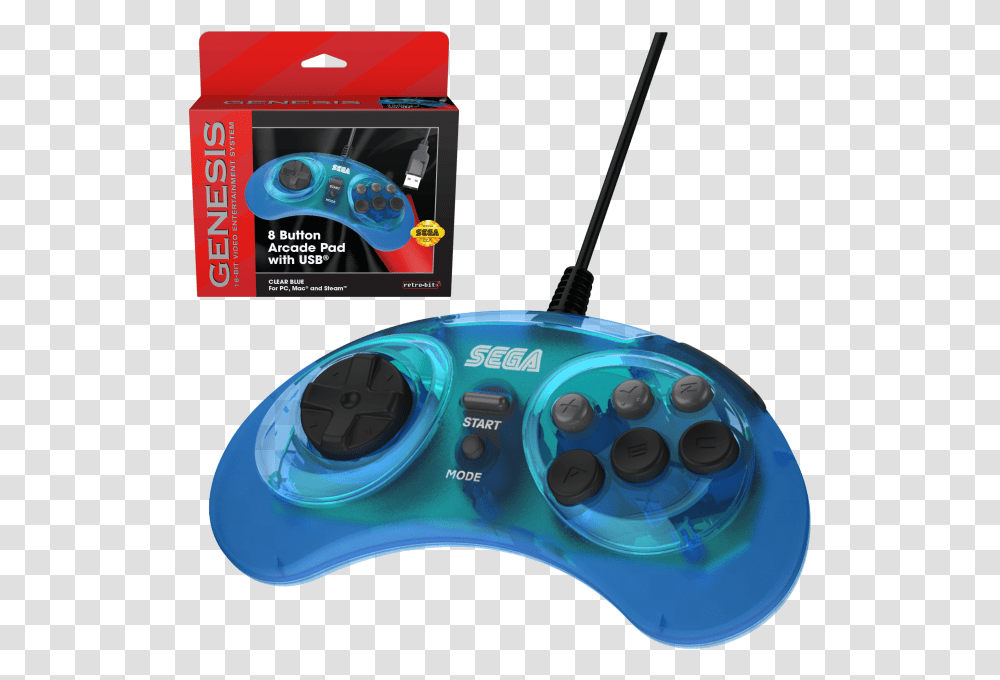 Retro Bit Sega Controllers Sega Genesis Mini 6 Button Controller, Joystick, Electronics, Video Gaming Transparent Png