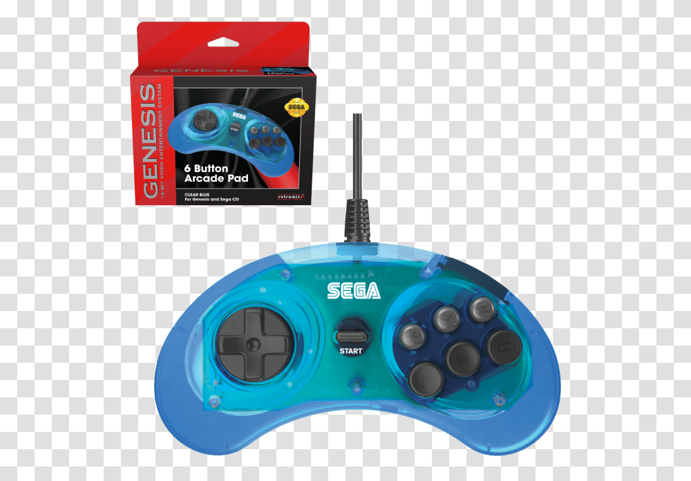 Retro Bit Sega Genesis Controller, Joystick, Electronics Transparent Png