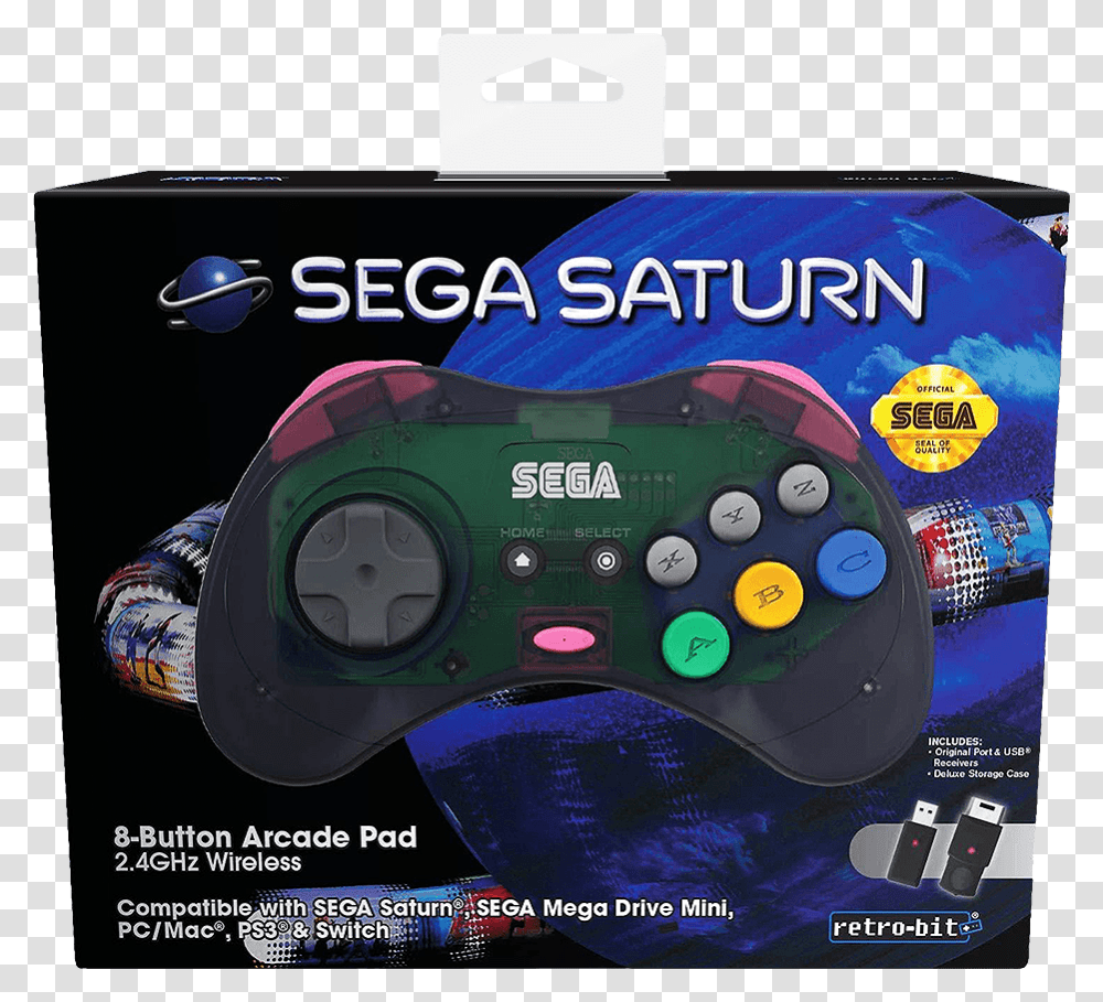 Retro Bit Sega Saturn 8 Button Controller Saturn Sega, Electronics, Joystick, Video Gaming Transparent Png
