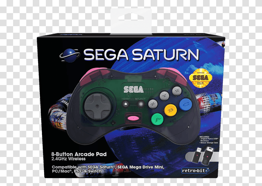 Retro Bit Sega Saturn 8 Button Retro Bit Saturn, Electronics, Video Gaming, Joystick Transparent Png