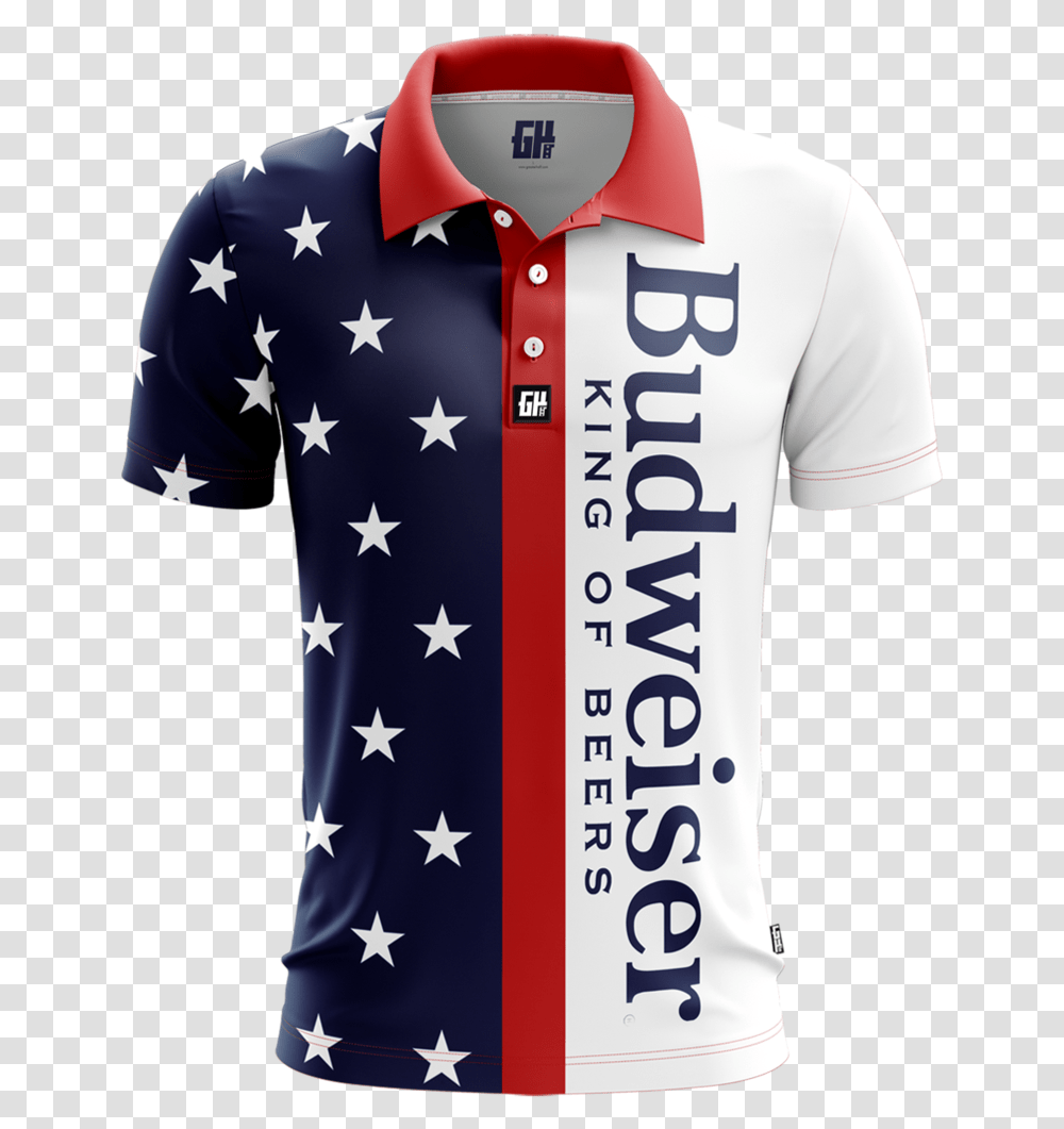 Retro Bud Golf Polo Retro Golf Polo Shirts, Apparel, Jersey, Person Transparent Png