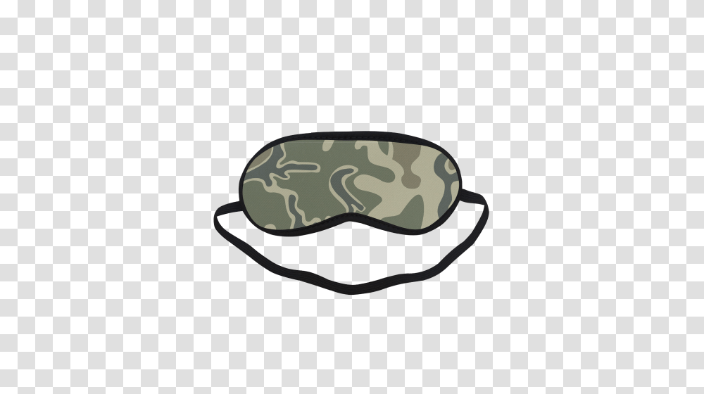 Retro Camouflage Sleeping Mask Id, Cushion, Military Uniform, Mustache, Goggles Transparent Png