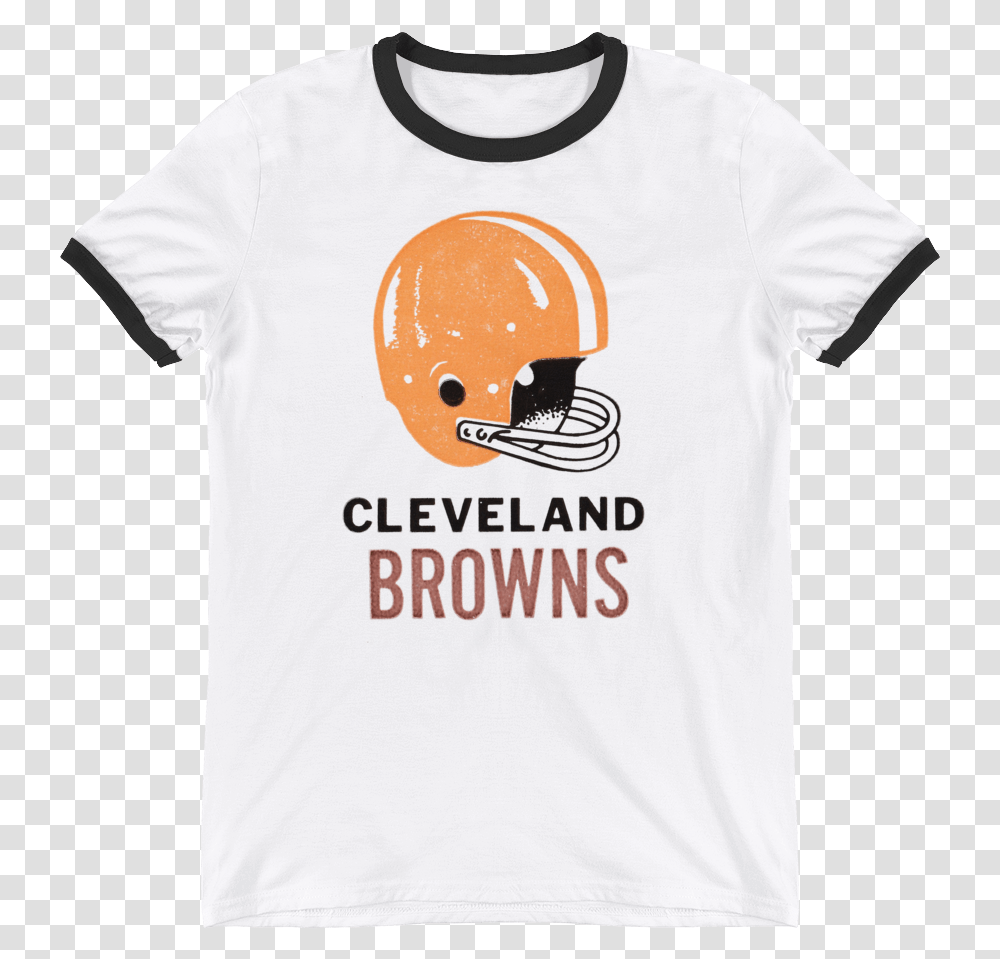 Retro Cleveland Browns Ticket Tee Ringer Tshirt Full Revolution Helmets, Clothing, Apparel, T-Shirt, Text Transparent Png