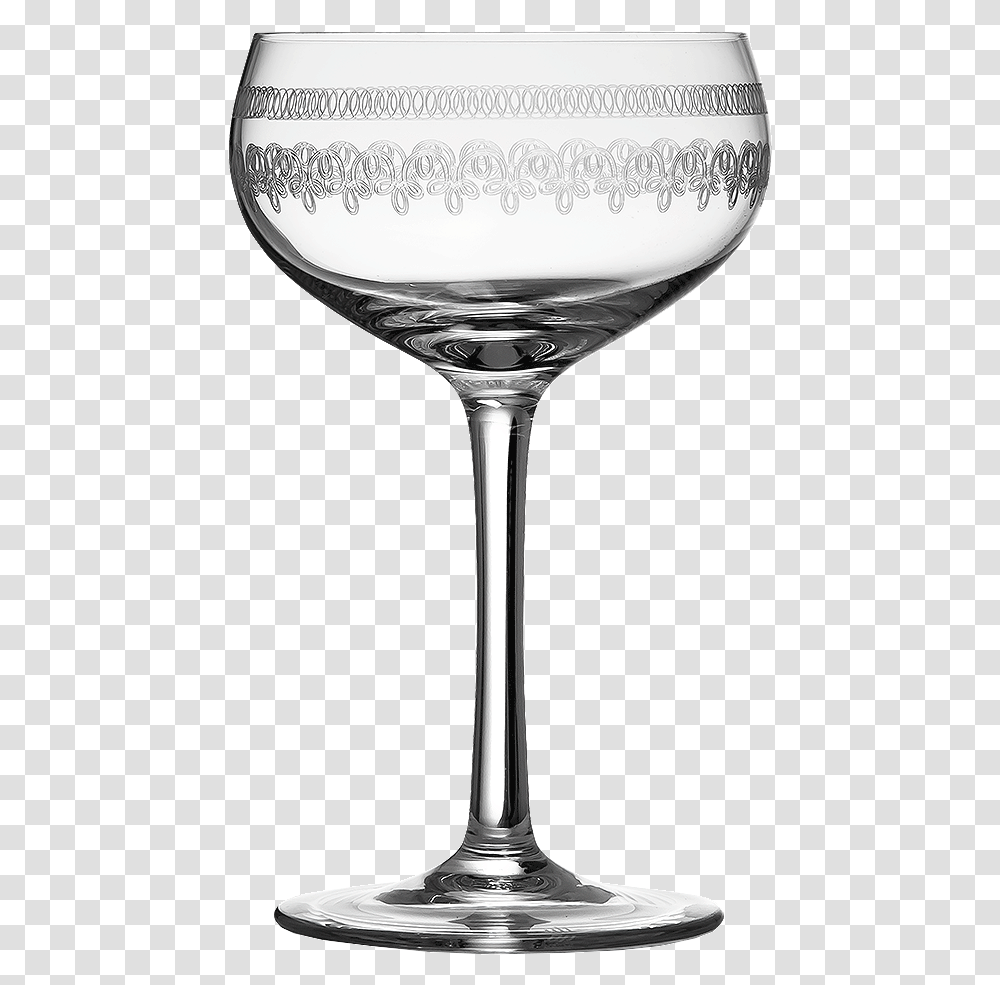 Retro Coupe Glass Crystal Etched Coupe Glasses, Goblet, Wine Glass, Alcohol, Beverage Transparent Png