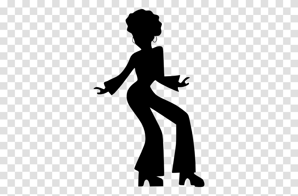 Retro Dance Clipart, Silhouette, Stencil, Person, Human Transparent Png