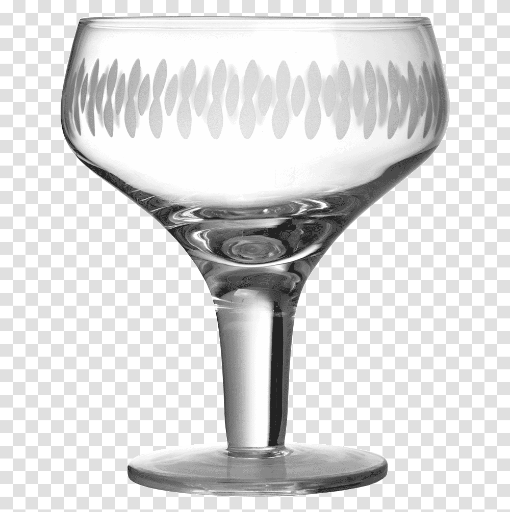 Retro Engraved Margarita Glass 28cl Champagne Stemware, Goblet, Wine Glass, Alcohol, Beverage Transparent Png