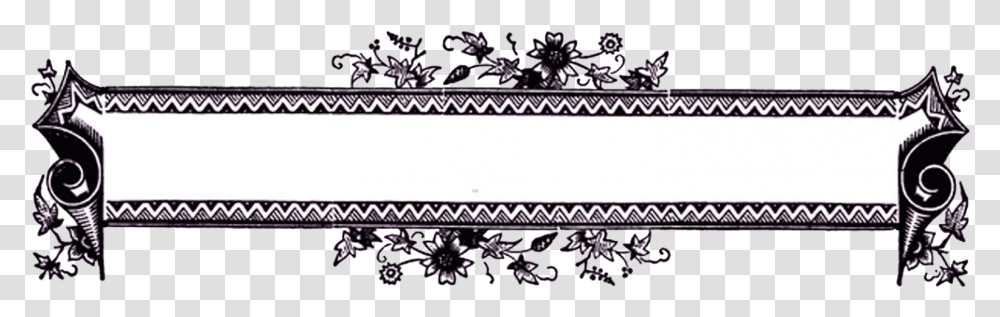 Retro Frame Banner, Floral Design, Pattern Transparent Png