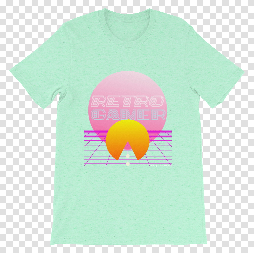 Retro Gamer Vaporwave T Shirt Short Sleeve, Clothing, Apparel, T-Shirt Transparent Png