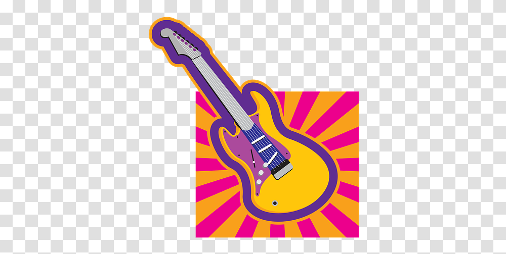 Retro Guitar Clipart, Leisure Activities, Musical Instrument, Bass Guitar, Electric Guitar Transparent Png