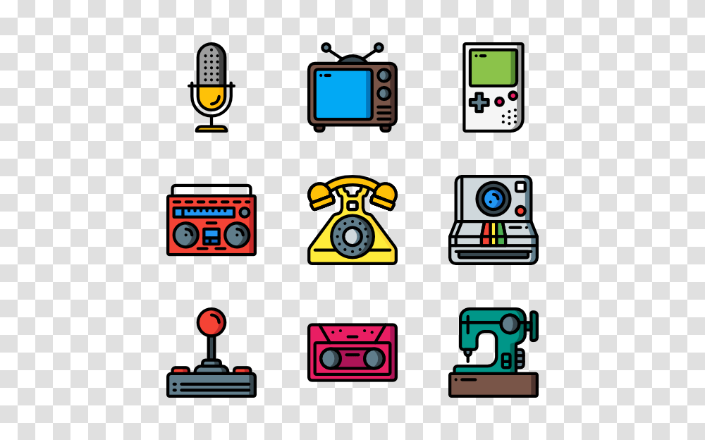 Retro Icon Packs, Mobile Phone, Electronics, Cell Phone, Pac Man Transparent Png