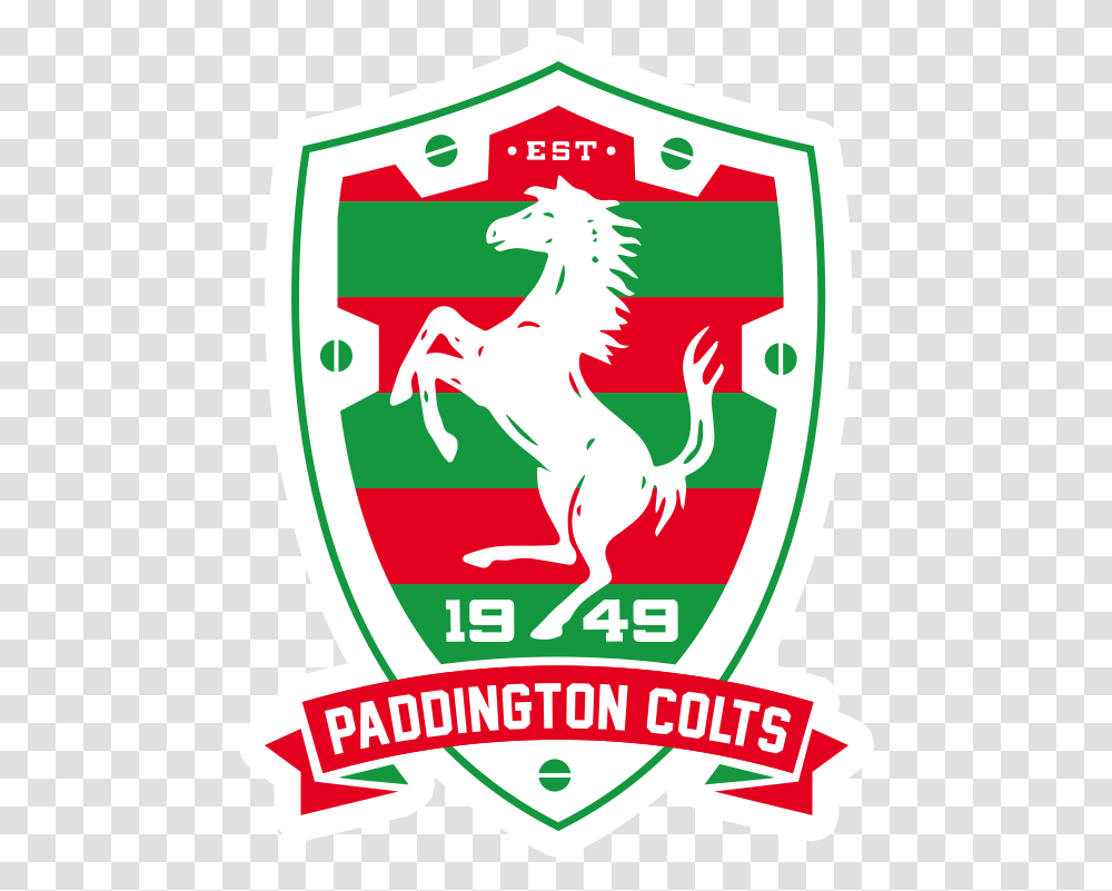 Retro Jersey Paddington Colts Emblem, Armor, Shield, Symbol Transparent Png