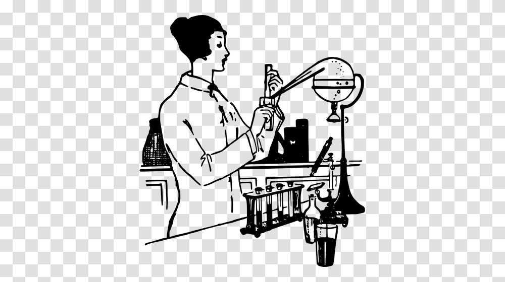 Retro Lady Scientist, Gray, World Of Warcraft Transparent Png