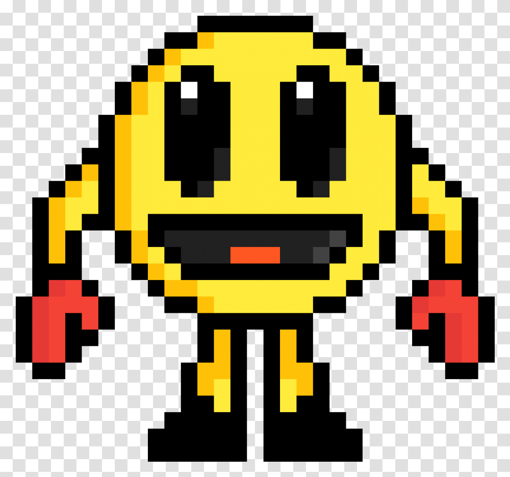 Retro Man Spreadsheet Pixel Art Emoji, Pac Man Transparent Png