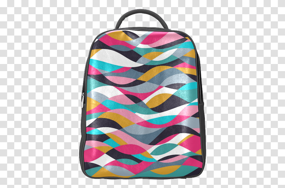 Retro Mod Abstract Waves Popular Backpack Abstraction, Rug, Bag, Accessories, Accessory Transparent Png