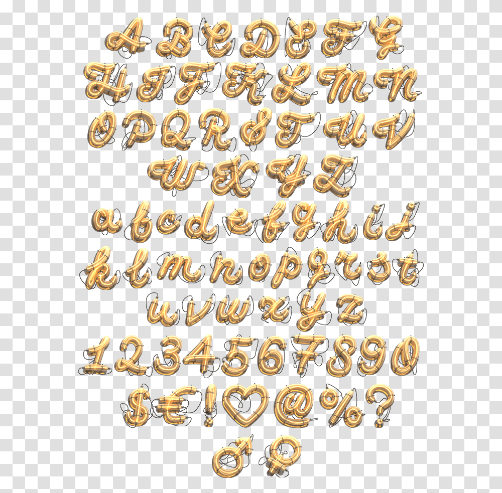 Retro Neon Golden Typeface Gold Alphabet Fonts, Handwriting, Calligraphy, Number Transparent Png