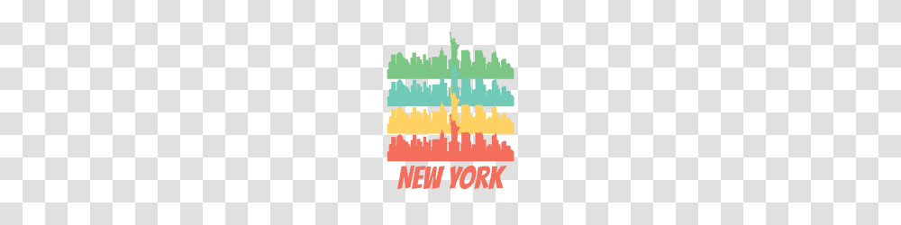 Retro New York City Skyline Pop Art, Tree, Plant, Poster Transparent Png