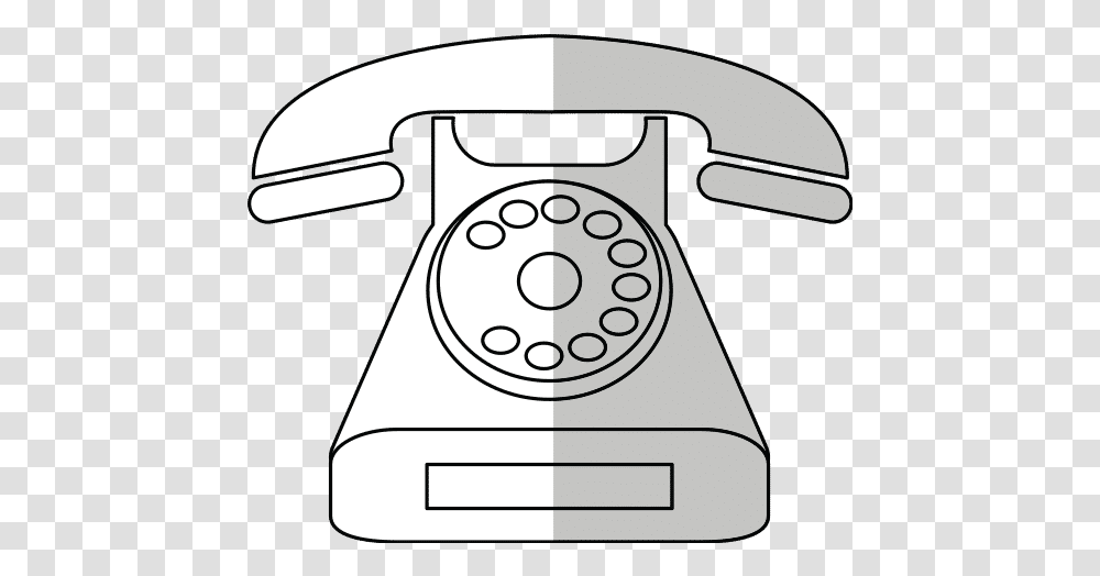 Retro Phone Icon Corded Phone, Electronics, Dial Telephone Transparent Png