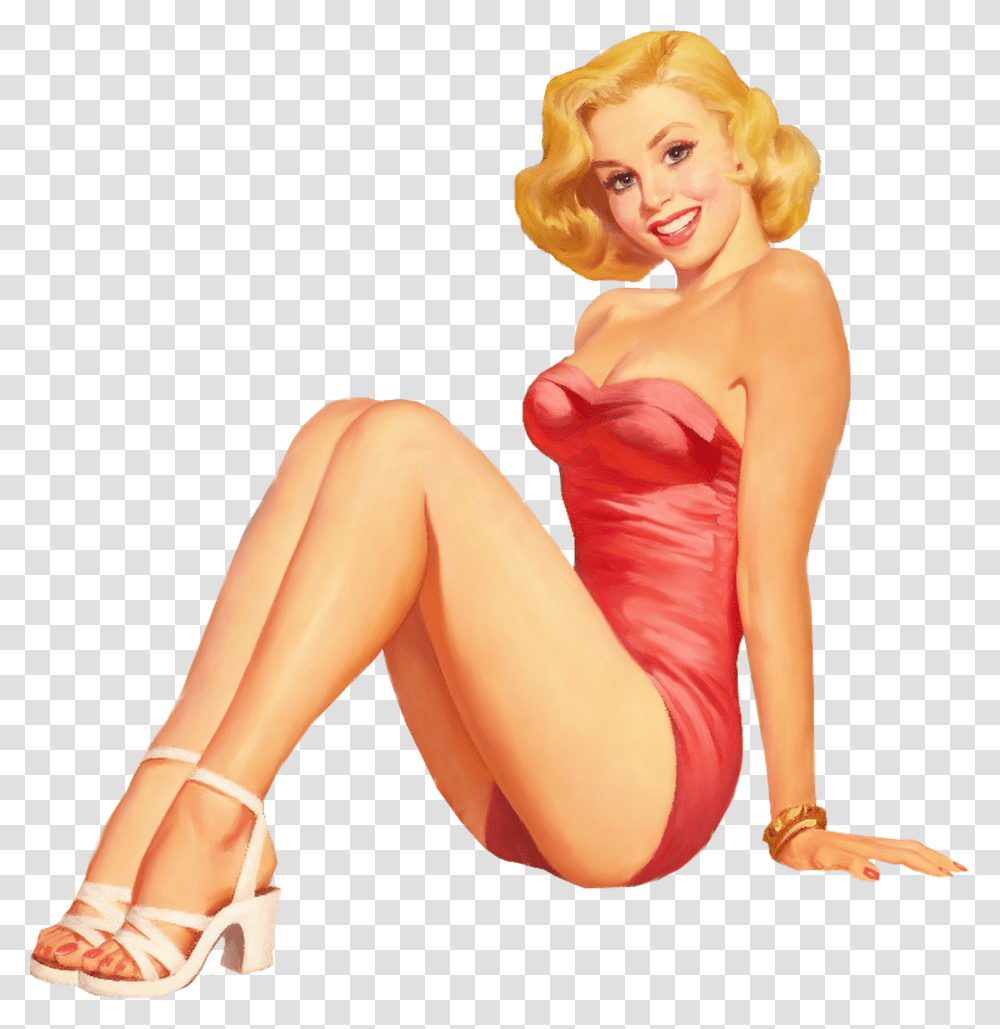 Retro Pinup Girls Retro Pin Up Girl, Person, Dress, Female Transparent Png