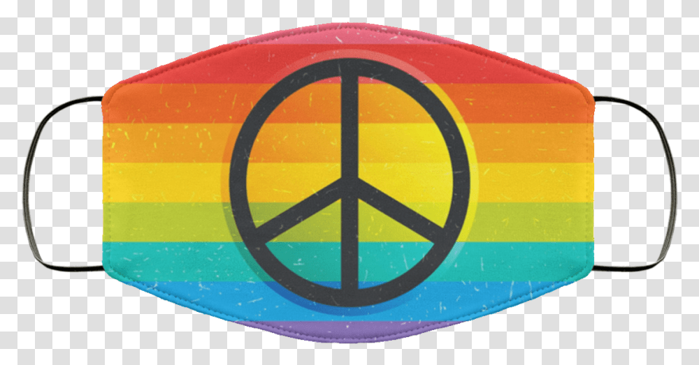 Retro Rainbow Flag Summer Spring Decorative Pride Peace Love Jack O Lantern Mask, Label, Text, Symbol, Logo Transparent Png