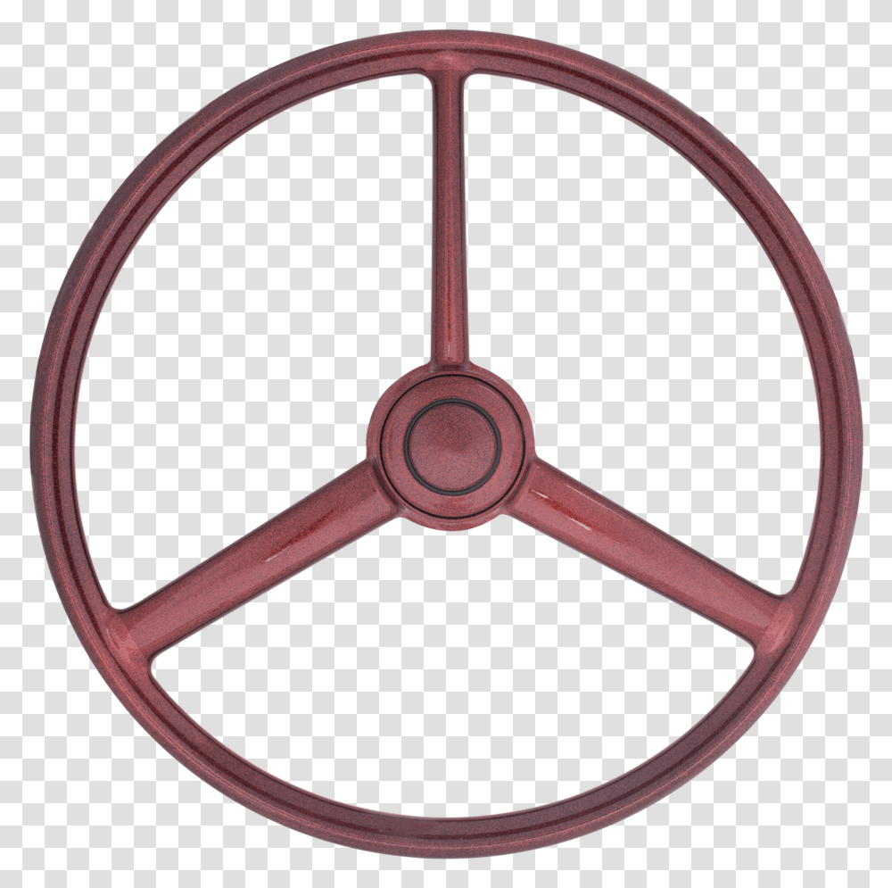 Retro Red Sparkles 3 Spoke Truck Steering Wheel Transparent Png