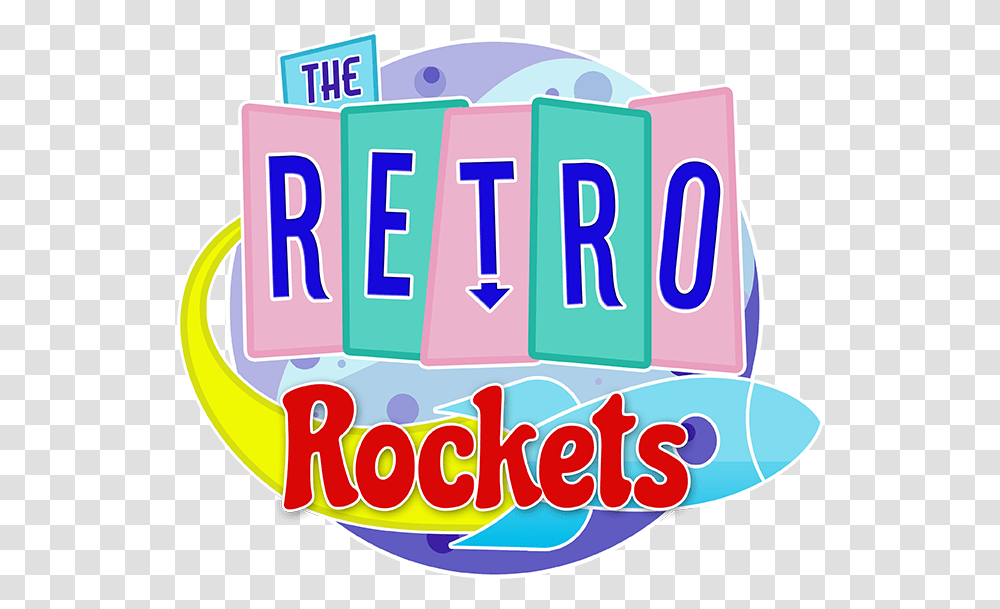 Retro Rockets - Space Age Rock & Roll Clip Art, Text, Number, Symbol, Word Transparent Png