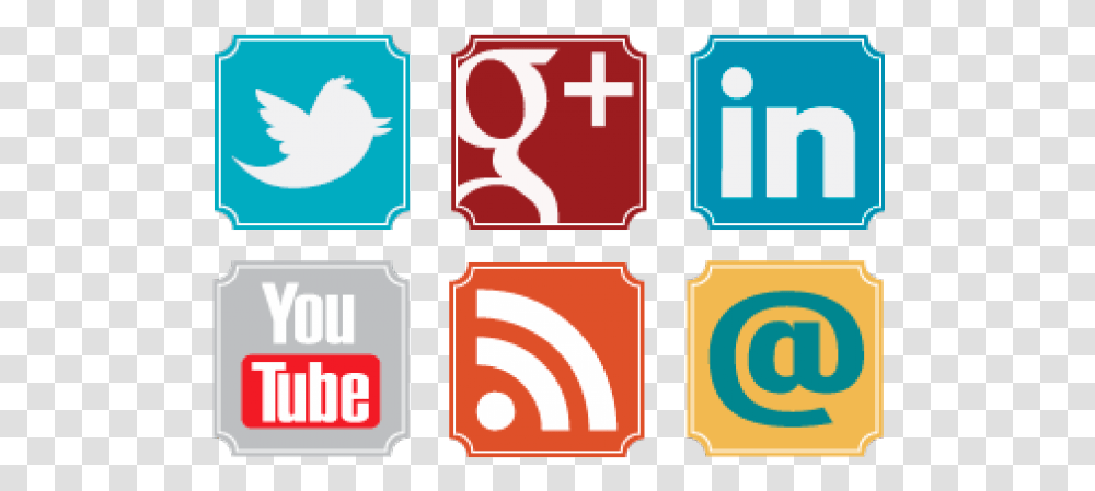 Retro Social Media Icons, Label, Alphabet, Number Transparent Png