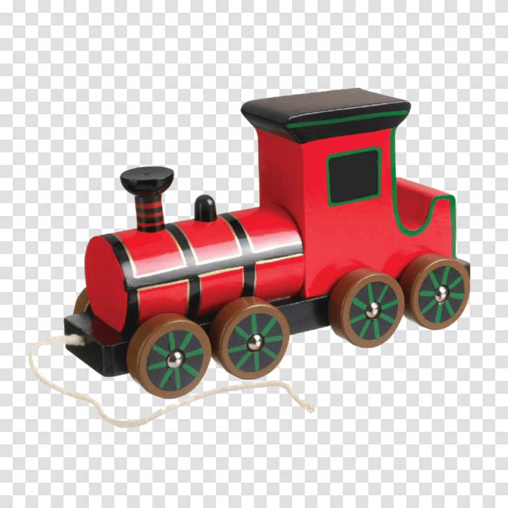 Retro Steam Train Pull Along Toy 12 Steam Train Pull Along, Locomotive, Vehicle, Transportation, Machine Transparent Png