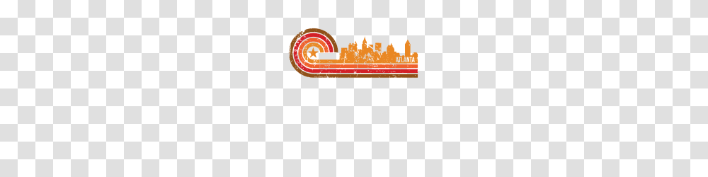 Retro Style Atlanta Georgia Skyline Distressed, Logo Transparent Png