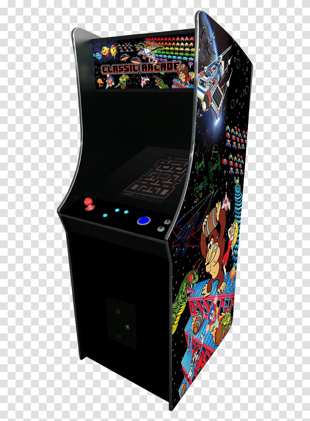Retro Style Full Size Multicade One Kids Meal Studios Video Game Arcade Cabinet, Arcade Game Machine, Pac Man Transparent Png