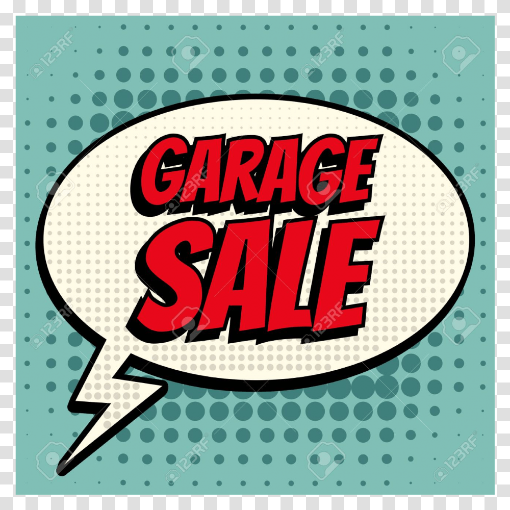 Retro Style Garage Sale, Label, Sticker, Alphabet Transparent Png