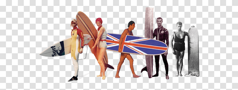 Retro Surf Peaple Surfing History, Person, Skin, People, Shorts Transparent Png