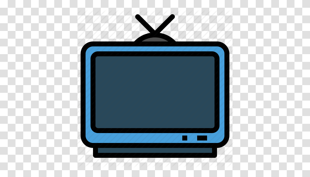 Retro Television Tv Icon, Electronics, Monitor, Screen, Display Transparent Png