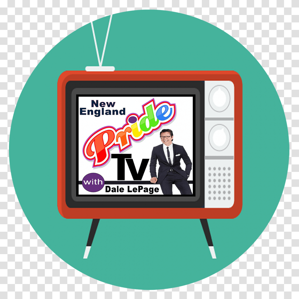 Retro Tv Icon Cable Television, Person, Suit, Overcoat Transparent Png