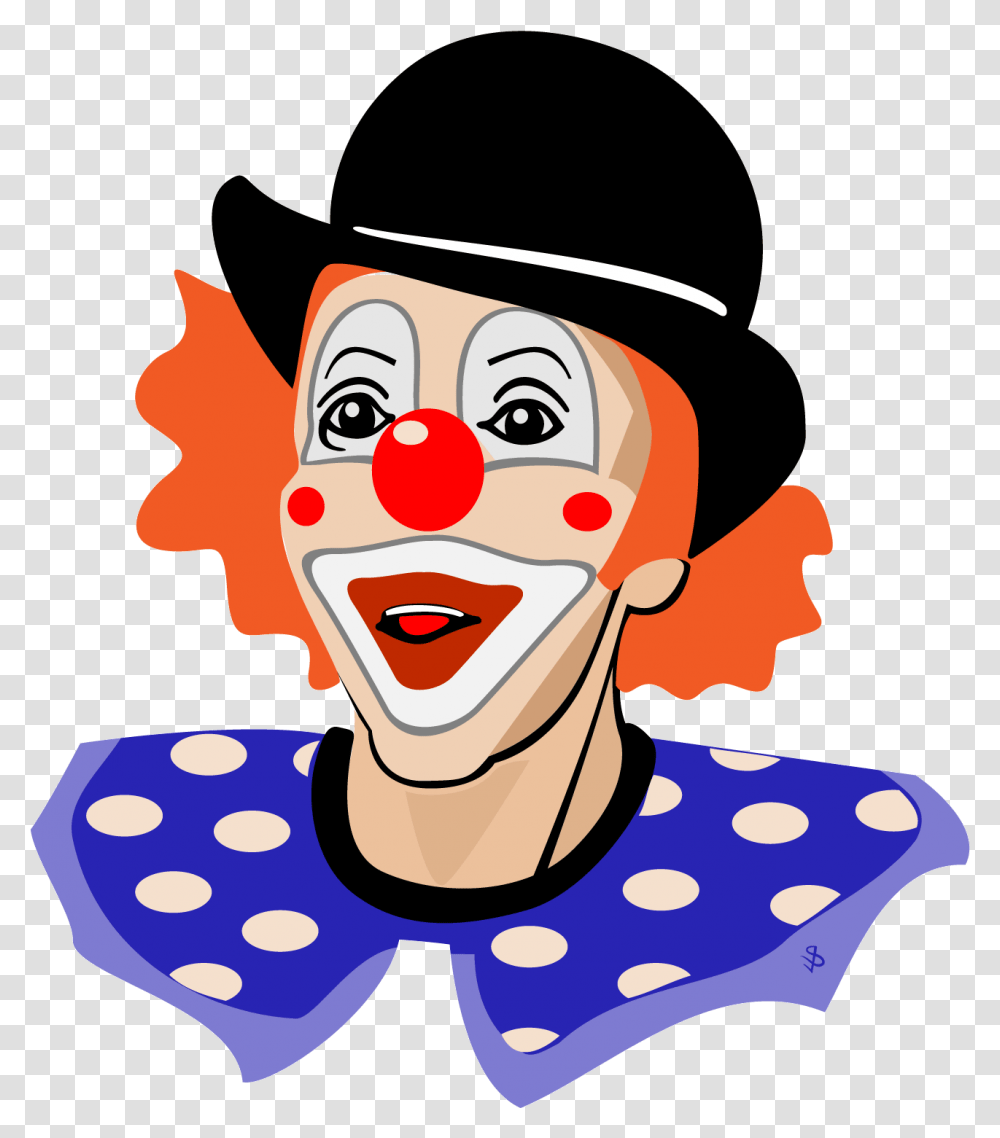 Retro Vector Backgrounds Clown Clown Face No Background, Performer Transparent Png