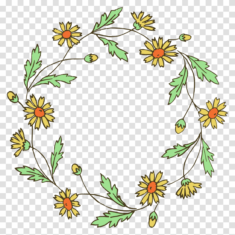 Retro Wreath Cliparts, Floral Design, Pattern, Plant Transparent Png