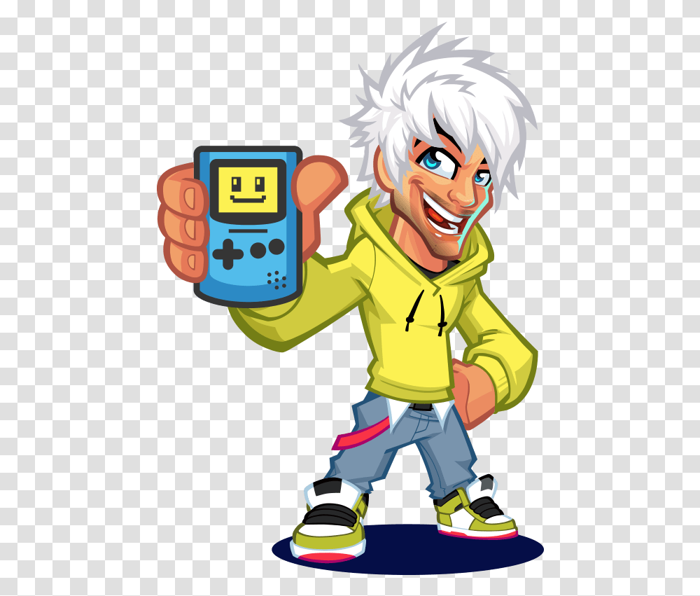 Retrosix Mascot Logo Gameboy Color, Toy, Costume, Performer, Person Transparent Png