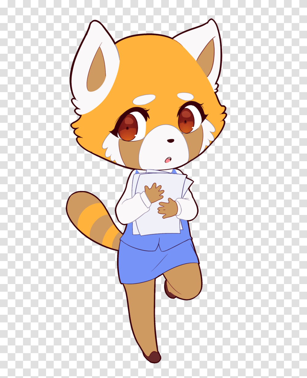 Retsuko Waifu, Female, Standing, Costume, Face Transparent Png