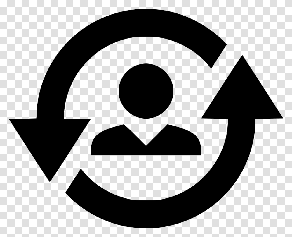 Return Icon Returning Visitor Icon, Logo, Trademark, Recycling Symbol Transparent Png