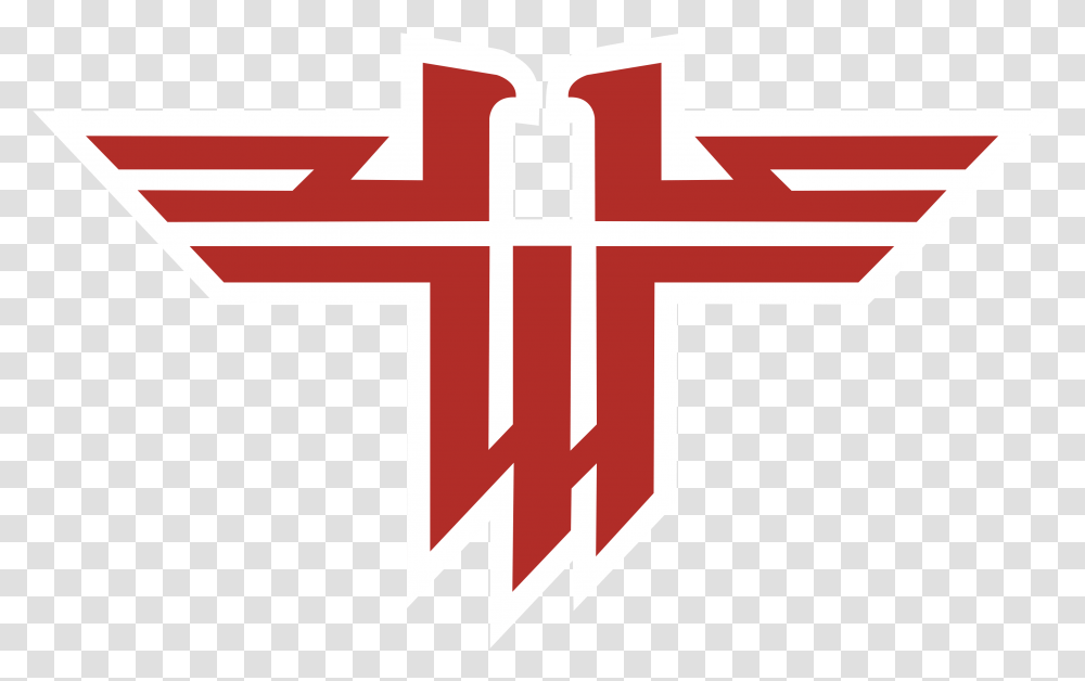 Return To Castle Wolfenstein Logo Photo 1 About Of Logos Return To Castle Wolfenstein Logo, Symbol, First Aid, Label, Text Transparent Png