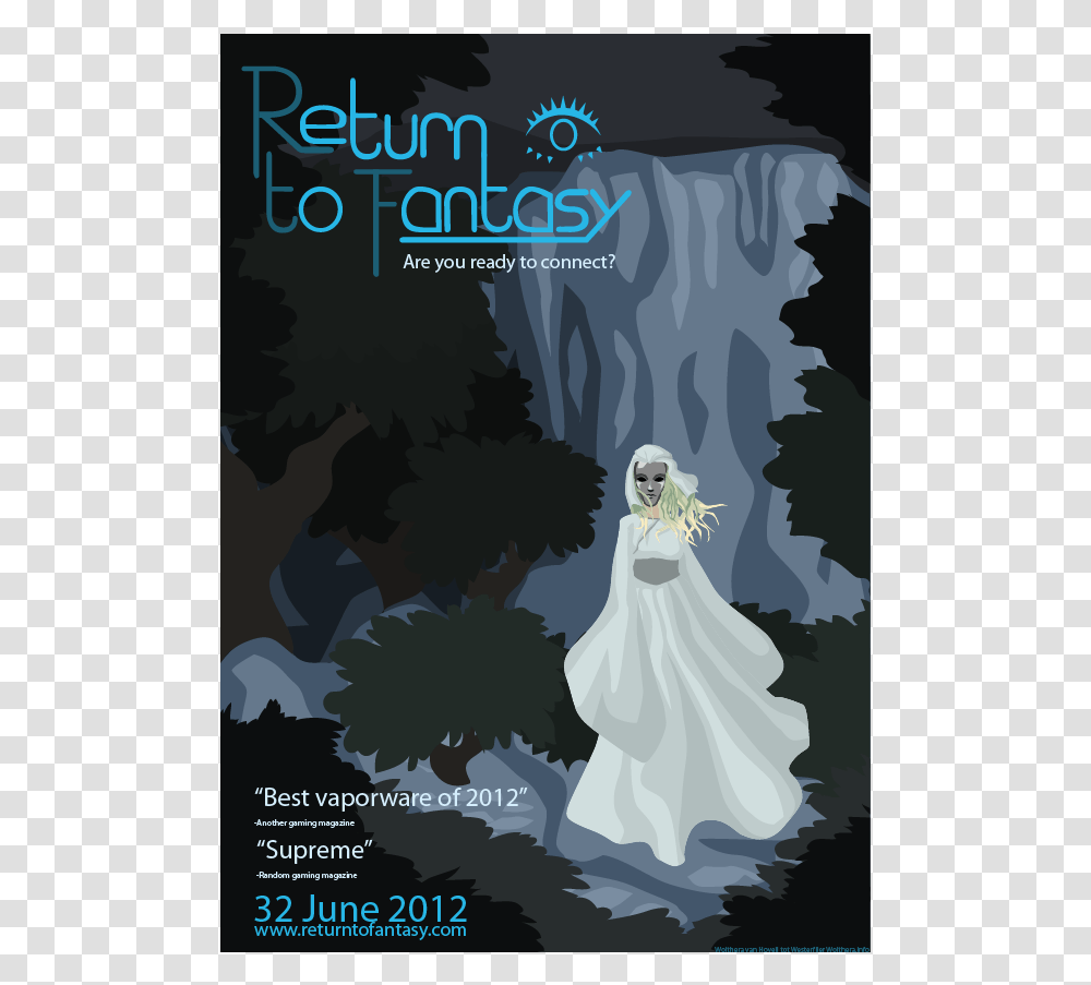 Return To Fantasy Poster, Advertisement, Person, Gown Transparent Png