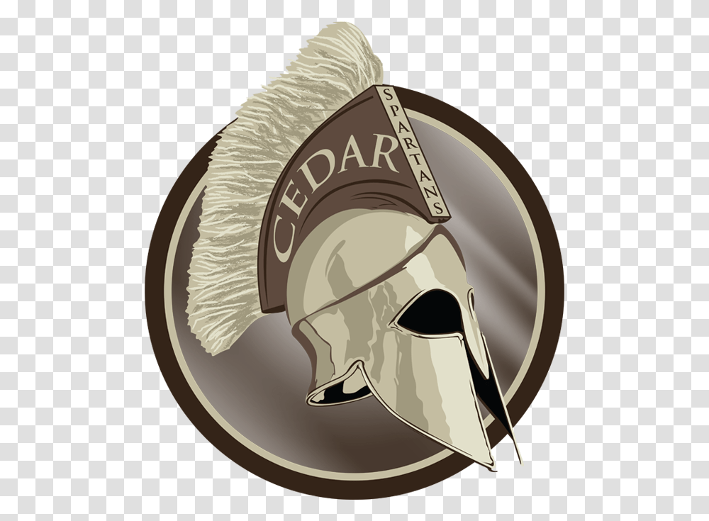 Return To Home Cedar Middle School Spartans, Apparel, Armor, Helmet Transparent Png