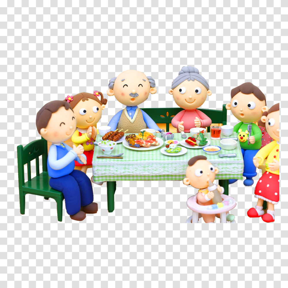 Reunion Dinner Chinese New Year Template, Doll, Toy Transparent Png