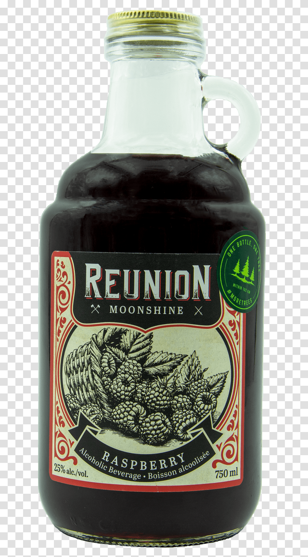 Reunion Raspberry Moonshine, Beer, Alcohol, Beverage, Bottle Transparent Png