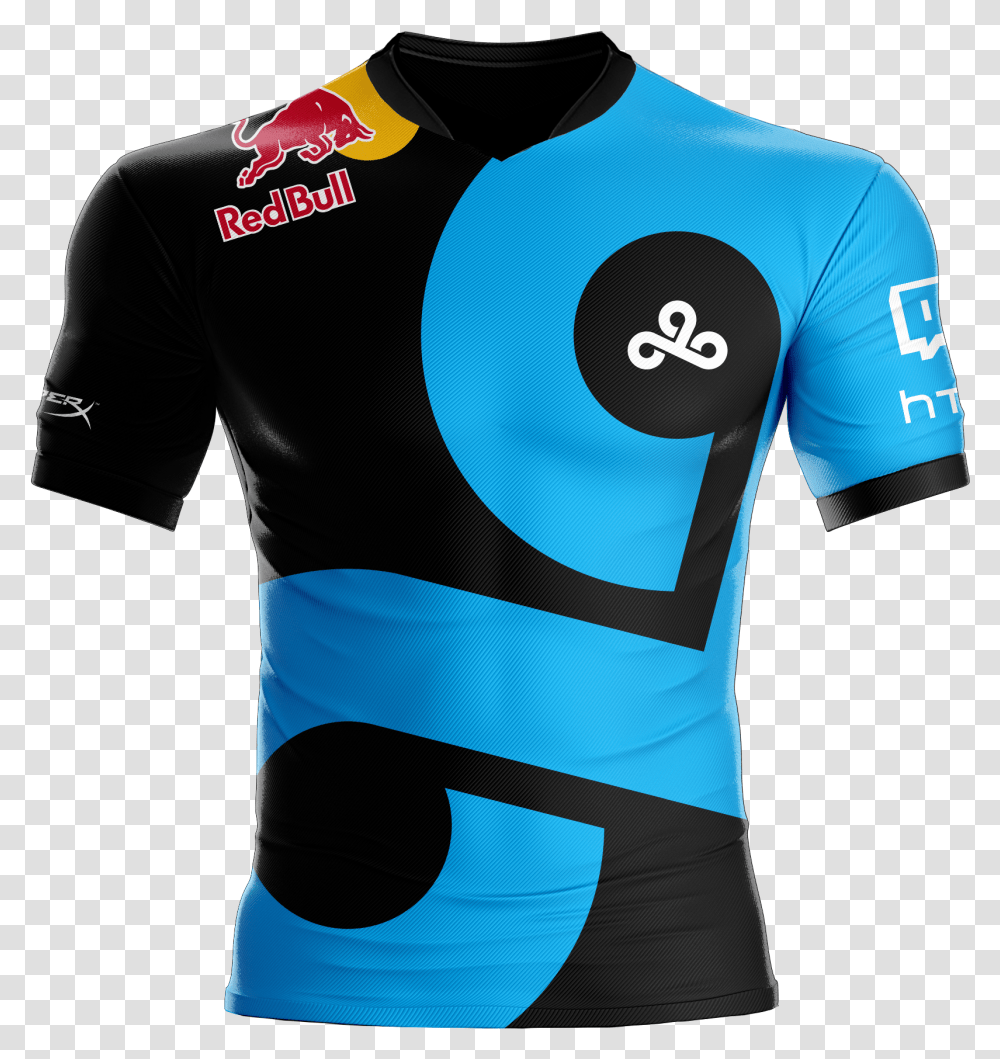 Reups Red Bull Sponsorship For All Its Esports Teams Cloud 9 2019 Jersey, Clothing, Apparel, Shirt, T-Shirt Transparent Png