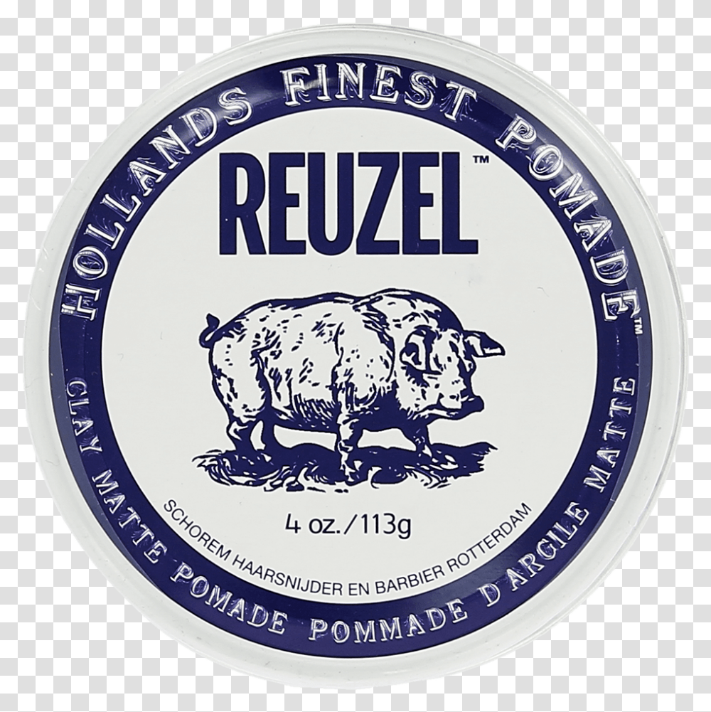 Reuzel Matte Clay Pomade 113g Label, Logo, Trademark Transparent Png