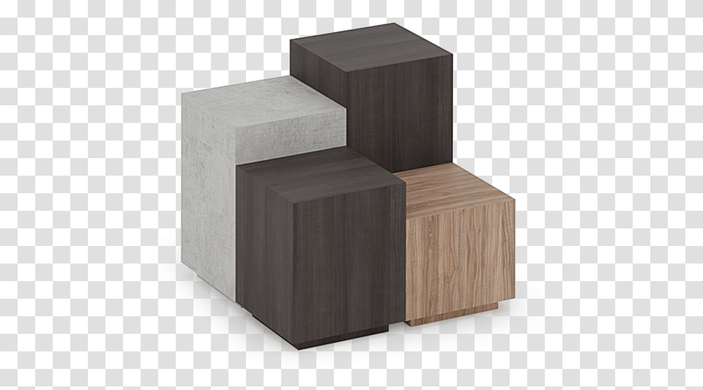 Reveal Collection Display Cube Set Coffee Table, Tabletop, Furniture, Box, Wood Transparent Png