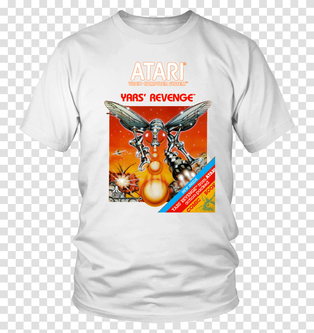 Revenge Atari 2600 Retro Vintage Video Game Box Art T Shirt Toyota Supra, Clothing, Apparel, T-Shirt, Sleeve Transparent Png