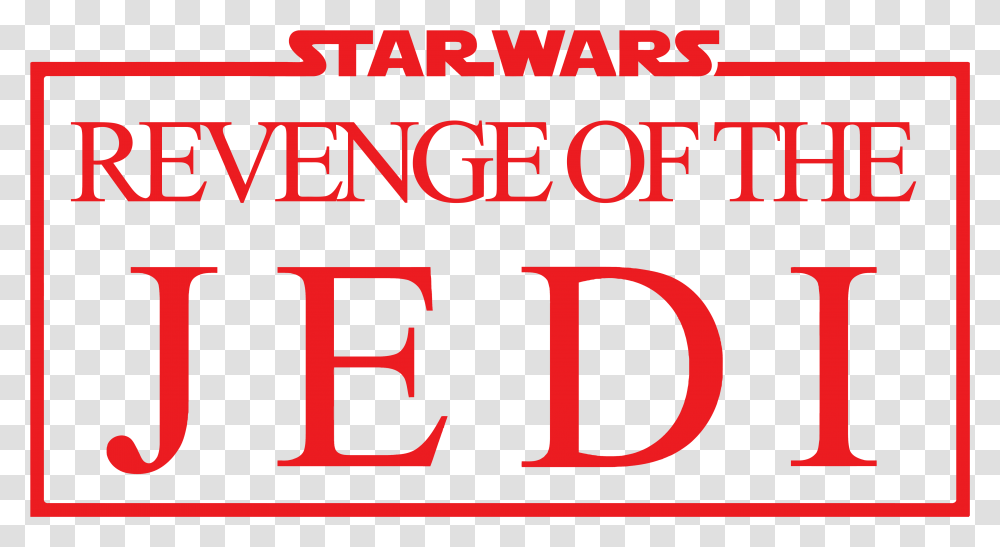 Revenge Of The Jedi Logo Star Wars Revenge Of The Jedi Logo, Number, Alphabet Transparent Png