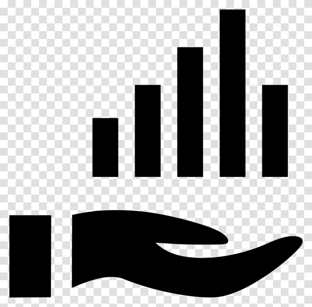 Revenue Graphs Invest Icon, Stencil, Logo Transparent Png